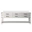 Meuble-lavabo double en chêne blanc 84 po X P 22 po D, avec plateau en quartz blanc-117970903-117970904