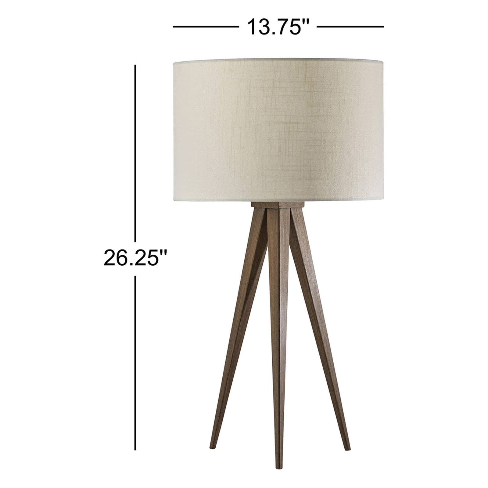 Cas Metal Tripod Lamp