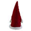 Figurine de table 13,5 "gnome de Noël femme souriante rouge et grise