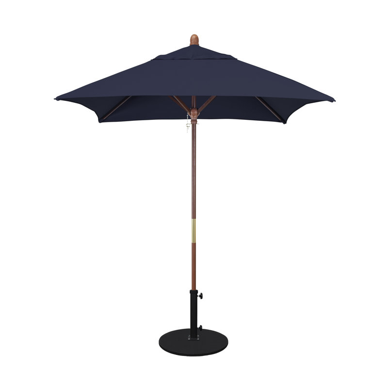 Parasol de marché carré 6 pi Yaritza, Toile bleu marine Sunbrella®