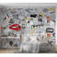 Murale Peel & Stick Street Art - Pensées gribouillées-206988374