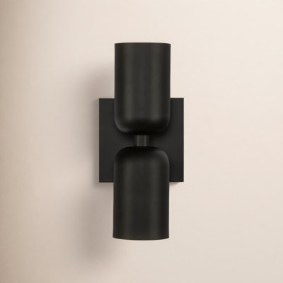 Nola 2 Light Steel Dimmable Armed Sconce