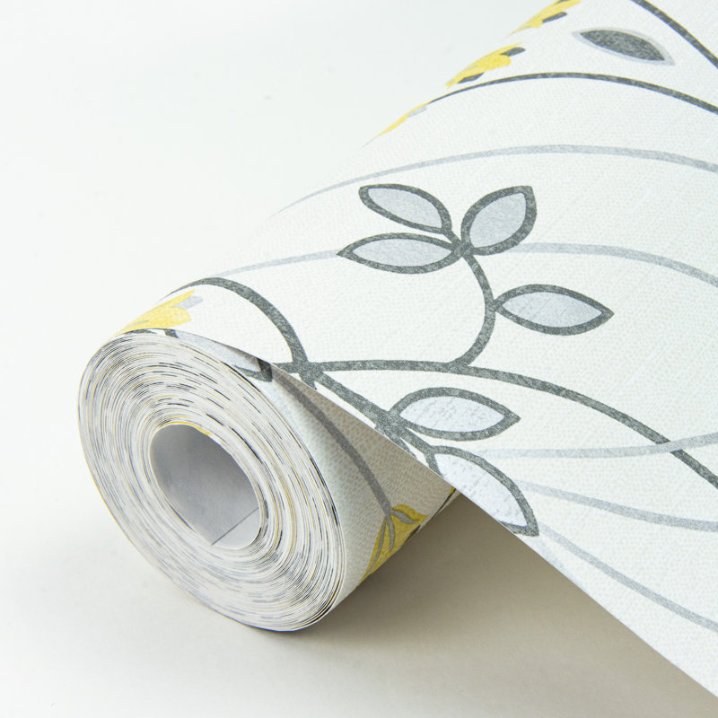Rouleau de papier peint lisse L 33 pi x l 20,5 po, gris