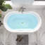 Baignoire de trempage autoportante en acrylique 54 po. X 30 po. Iris-87114431