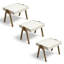 Ensemble de 3 tables gigognes en bois
