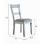 House Marchese Two Tone Grey Fabric&Pearl Grey Finish Side Chair(Set Of 2)