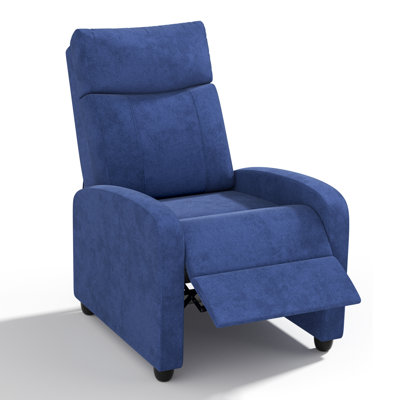 Adjustable Recliner Sofa Chair – Breathable Cotton-Linen Fabric Single Chair For Adults, Perfect For Living Room Relaxation by Ebern Designs
