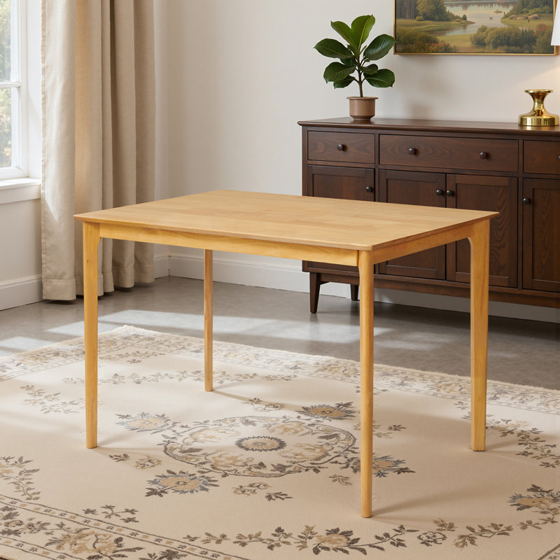 Table carrée moderne Momordique, Bois