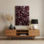 "Abstract Florals 91", art mural en métal rouge-2126122602