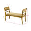 Banc recouverts de tissu d'ameublement