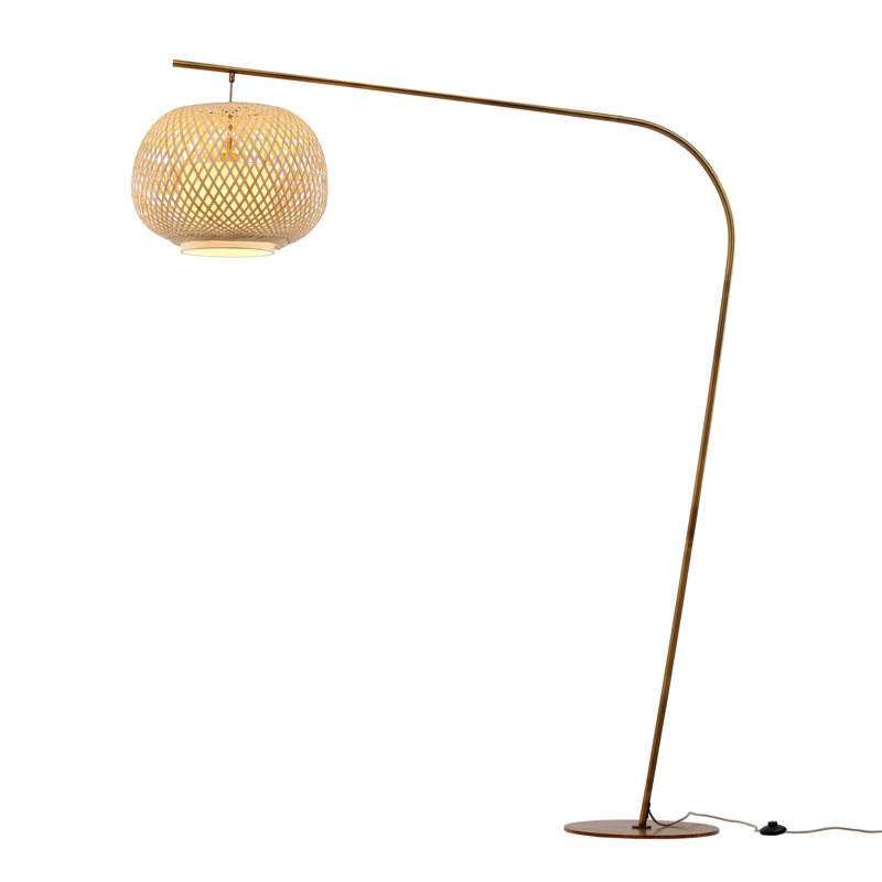 FOS 79.87'' Brushed Arched Floor Lamp