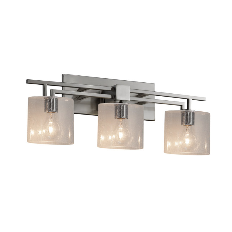 Kip 3 - Light Dimmable Vanity Light, Brushed Nickel, Seeded