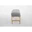 Banc de rangement rembourré pour chaussures avec siège rembourré, banc de bout avec tablette ouverte et pieds en métal pour le vestibule-1127744516