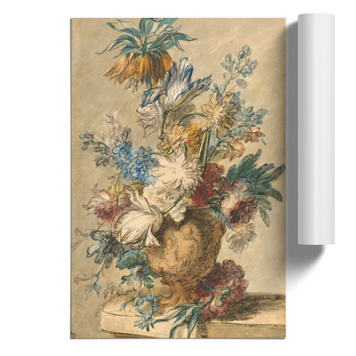 Still Life With Flowers Vol.6 by Jan Van Huysum - No Frame Painting