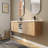 60" Luxury Double Vanity Combo with Ceramic Sinks - 2×24" Vanities + 12" Storage Cabinet | Spacious Bathroom Storage Solution