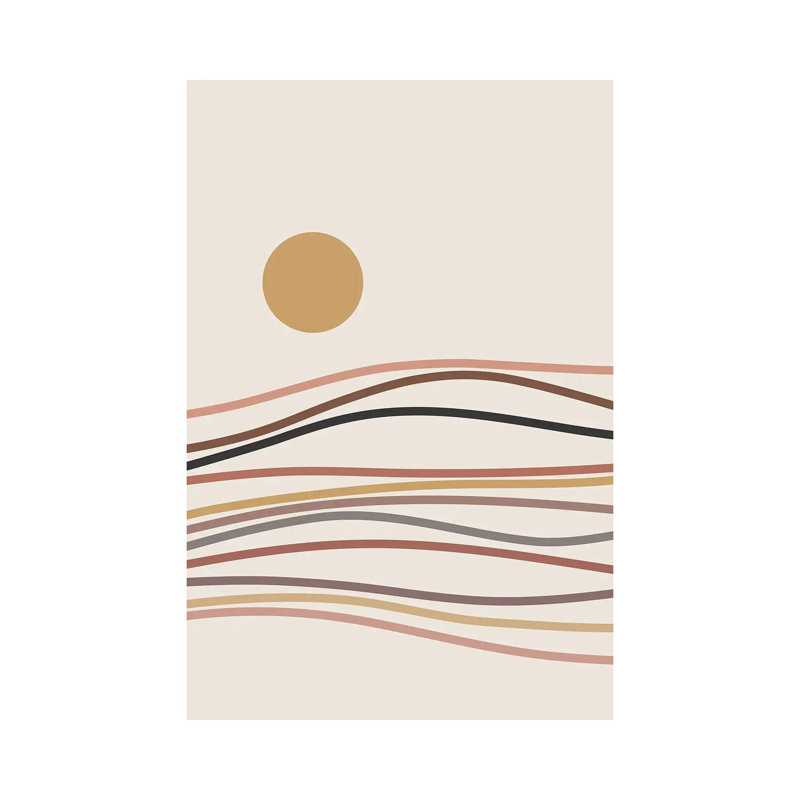 Abstract Landscape XVI - Print on Canvas, Wrapped Canvas, 30.48 cm H x 45.72 cm W