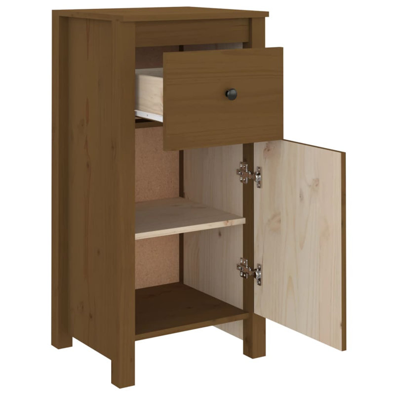 Overkamp 1 - Door Rectangle Accent Cabinet, Honey Brown