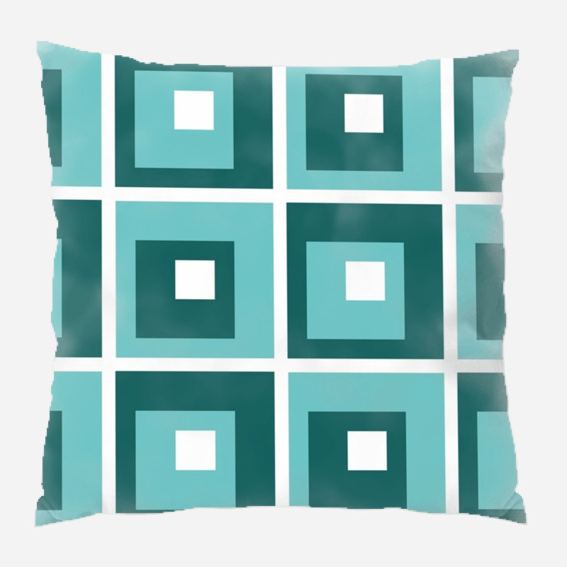 Coussin design, Bleu