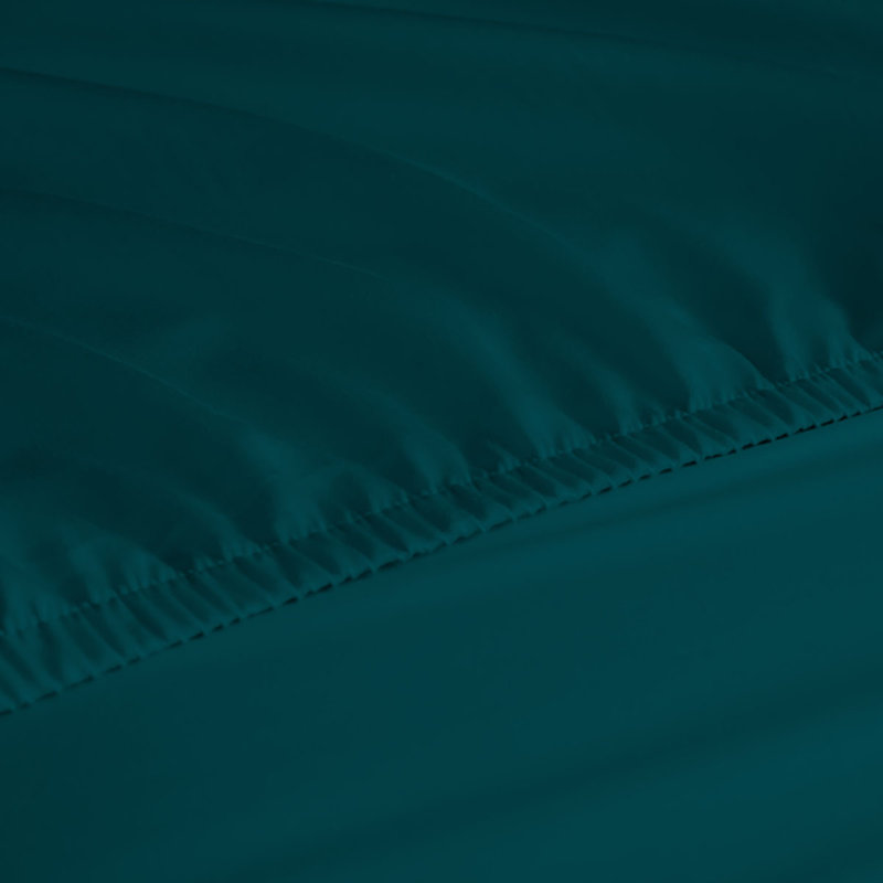 6-Piece Rayon From Bamboo Blend Sheet Set, Full/Double Sheet Set+1 Fitted Sheet+4 Pillowcases, Dark Teal