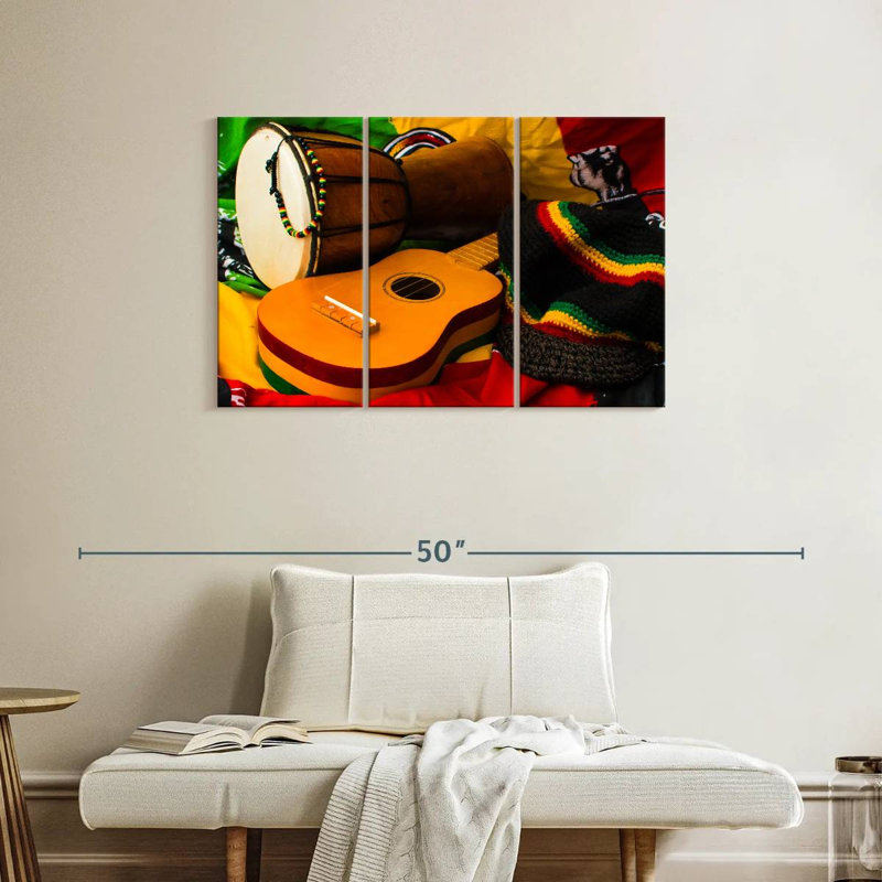 Abarca Reggae Instruments, 24" H x 38" W