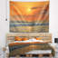 Tapisserie pour coucher de soleil et de houle tropical beach-28506464