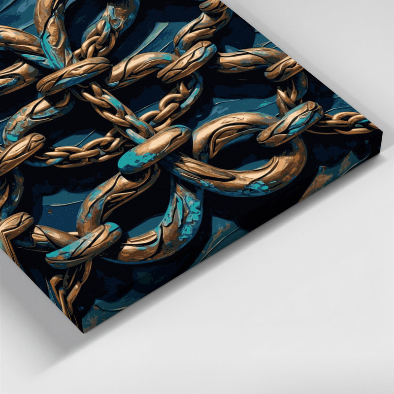 Art mural sur toile gris, H 11 po x l 14 po