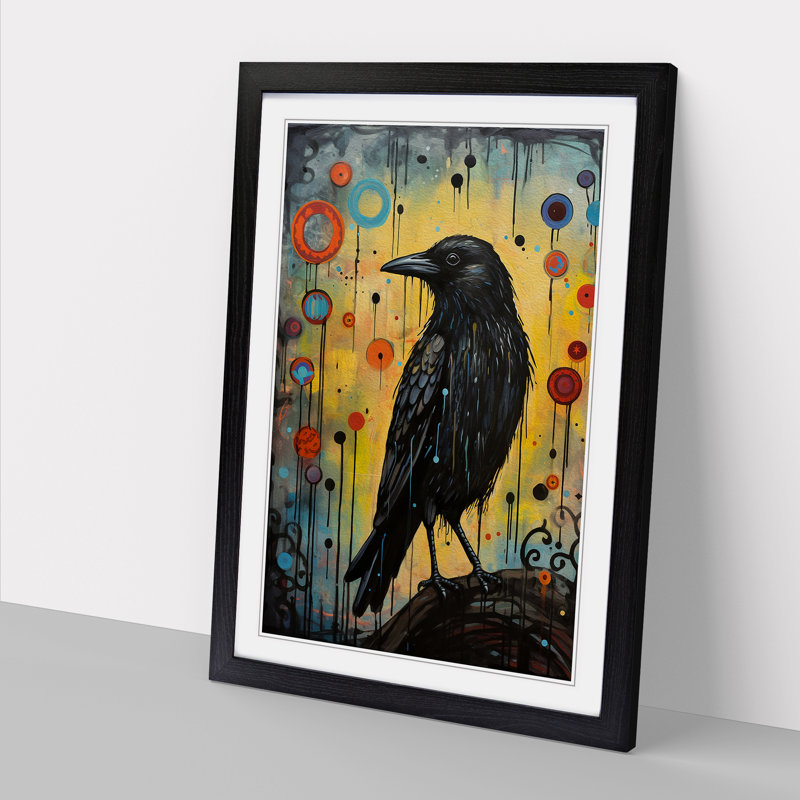 Single Picture Frame Print on Wood, Black Framed, 34cm H x 25cm W