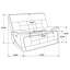 Fauteuil inclinable double en cuir Hewitt noir