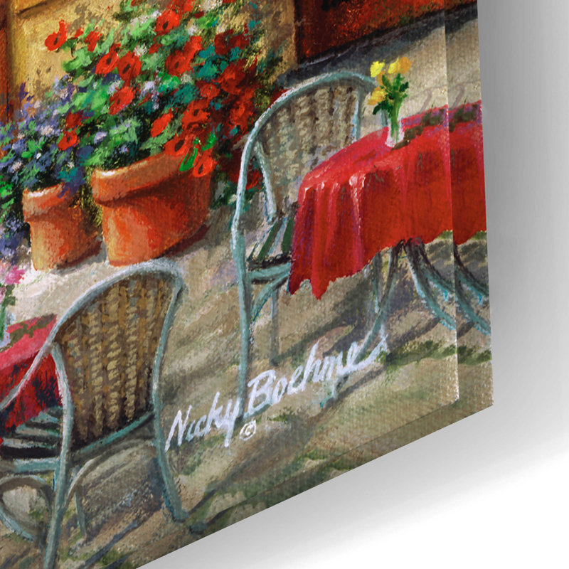 «Buon Appetito» par Nicky Boehme - peinture sans cadre, H 16 po x l 24 po x P 0,2 po