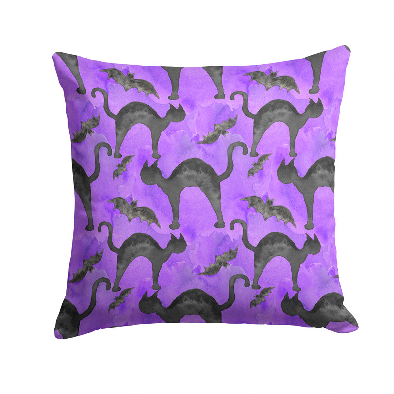 Coussin extérieur watecolor halloween chats, 14 po x 14 po