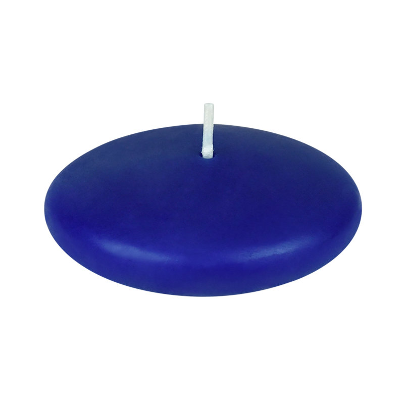 Bougie flottante sans parfum Ruby, 12, Bleu royal