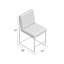 Uma Upholstered Stool with Metal Frame-1179130632
