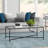 Henley 48" Glass and Steel Coffee Table-975230781