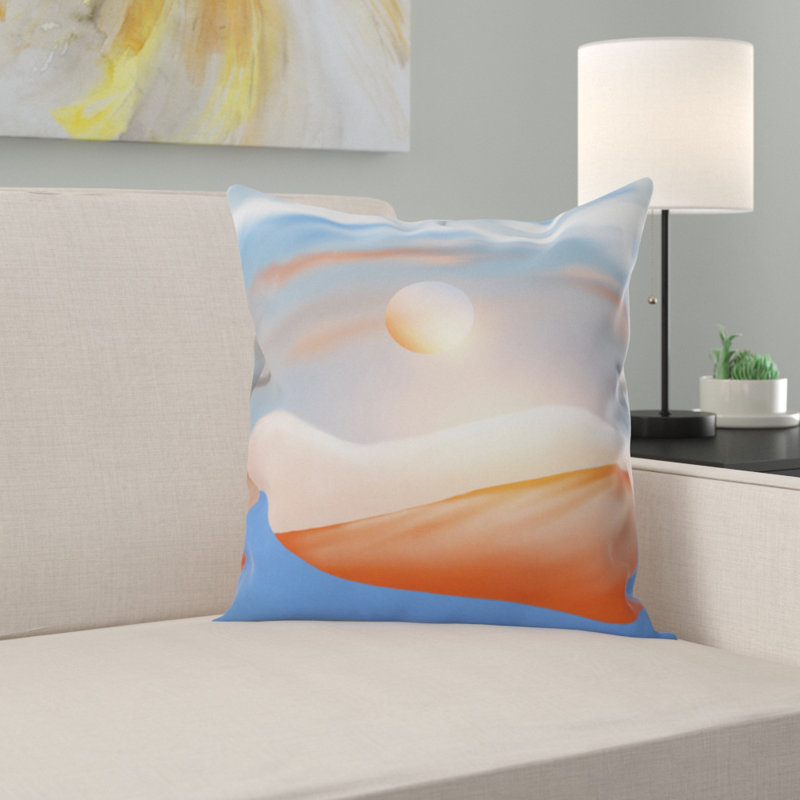 Coussin décoratif à montagnes viviana gonzalez minimal, 16 po x 1 po