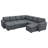 Caren Upholstered Sleeper Sectional Modular Sofa Bed With Ottoman-115354294
