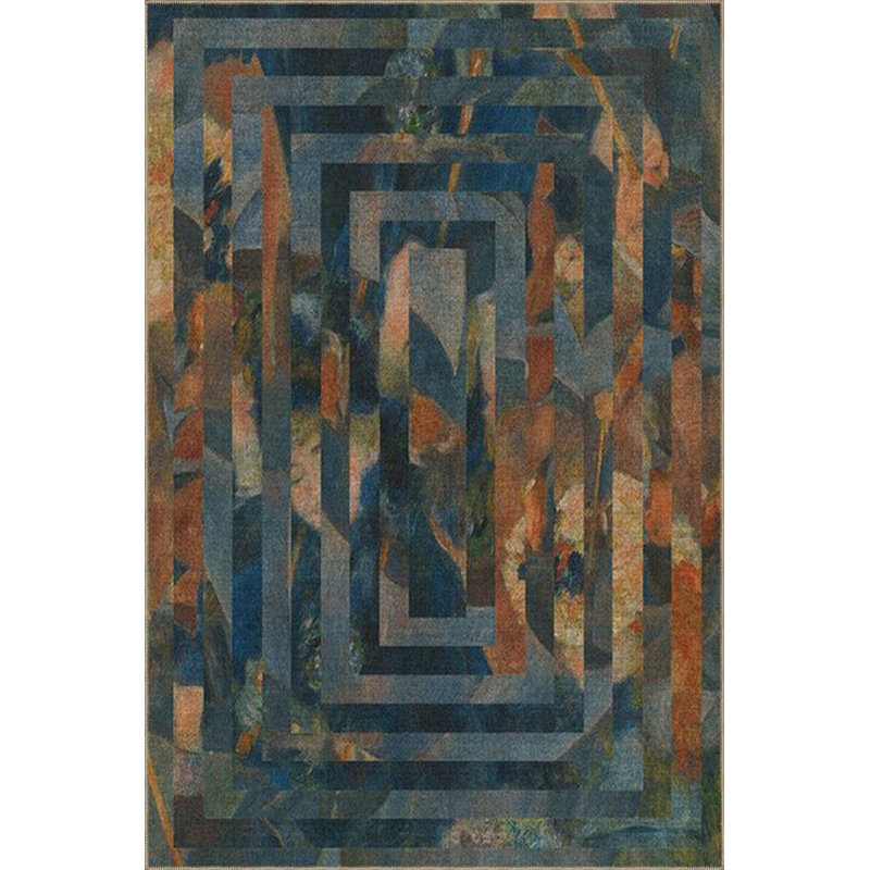Washable Rectangular Patterned Woven Area Rug, Runner 2'6" x 6'7" Rug Pad Included