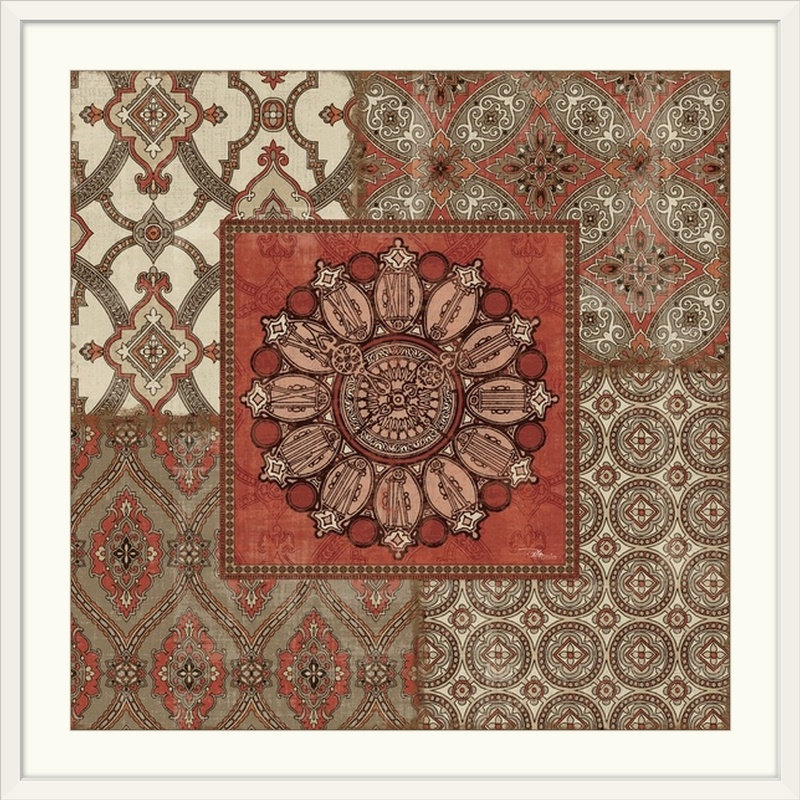 « iv », impression Venetian Patchwork, H 35 po x l 35 po x P 1,5 po, Toile