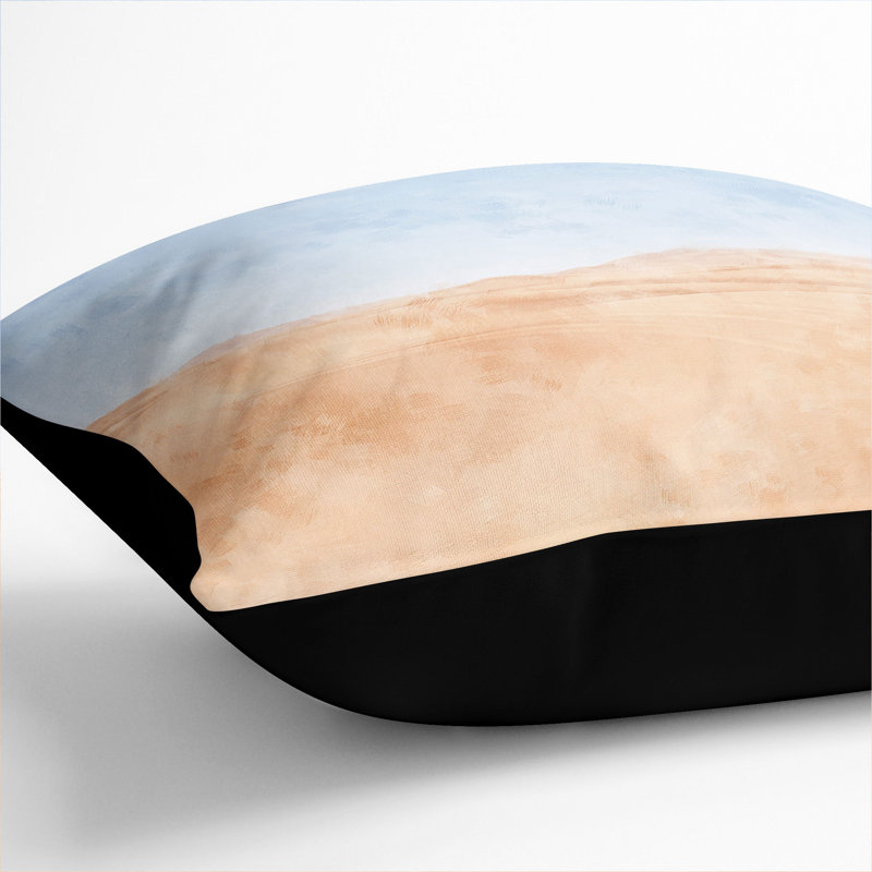 Sand Dunes of Morocco Scatter Cushion, 55cm H x 55cm W x 20cm D, Black