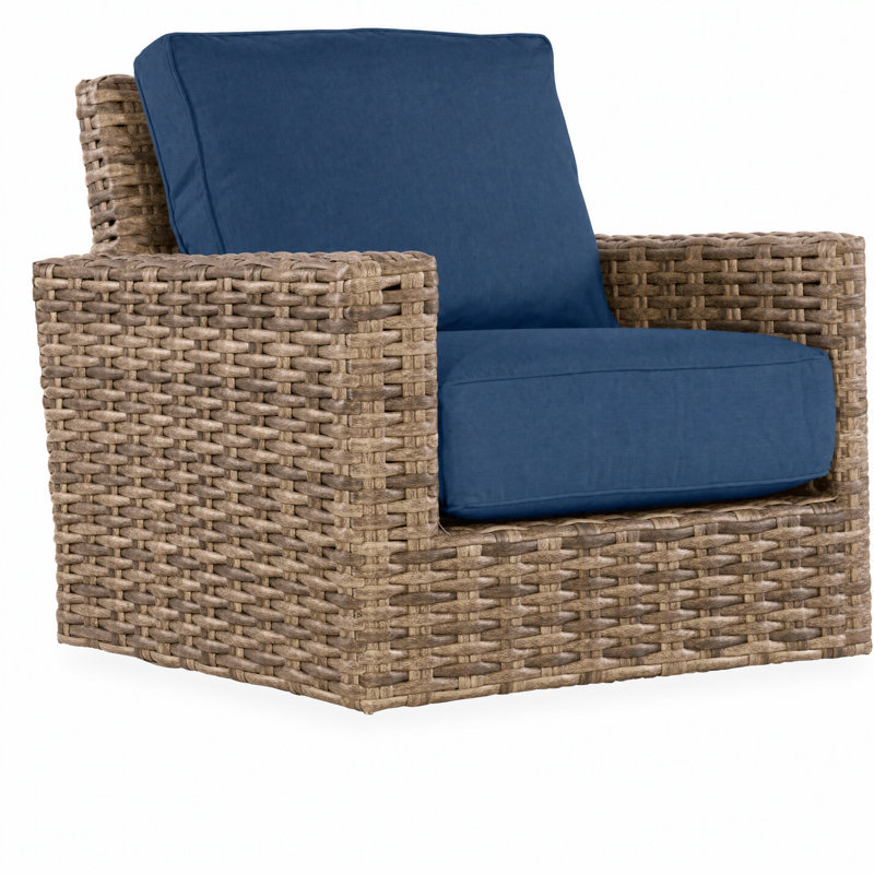 Méridienne pivotante avec coussins Sunbrella Havana, Spectre indigo Sunbrella®