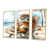 Toile naturelle avec cadre flottant