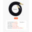 Black Velvet Stanchion Ropes, 1.5 m Crowd Control Stanchion Black Velvet Ropes with Gold Hooks, Post Queue Barrier Carpet Rope for Carpet Events Movie Theaters Grand Openings Hotels Party