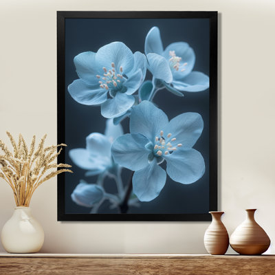Blue Apple Blossom Natures Nuance - Apple Blossom Wall Art