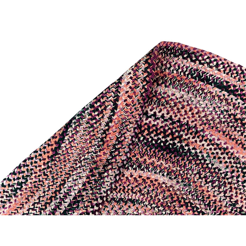 Tapis rouge / beige Emerson, Ovale 5 pi x 7 pi