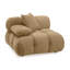 Chesnie Calliope Cafe Au Lait Performance Velvet Modular Corner Chair