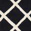 Tapis noir / blanc en laine touffeté à la main Sanyla-1627703377
