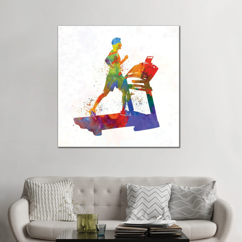 Giclée mâle sur tapis roulant, H 48 po x l 48 po