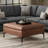 Repose-pieds de rangement pour table basse 36 po avec couvercle relevable Rebecca