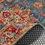 Tapis coulissant pour tapis en chenille rouge et bleu Designer-806060703