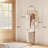 Multifunctional Solid Wood Coat Rack with Removable Laundry Basket – Movable Freestanding Clothes Hanger for Bedroom & Entryway-1384859406