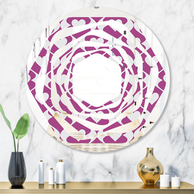 Miroir mural Whirl Abstract Design